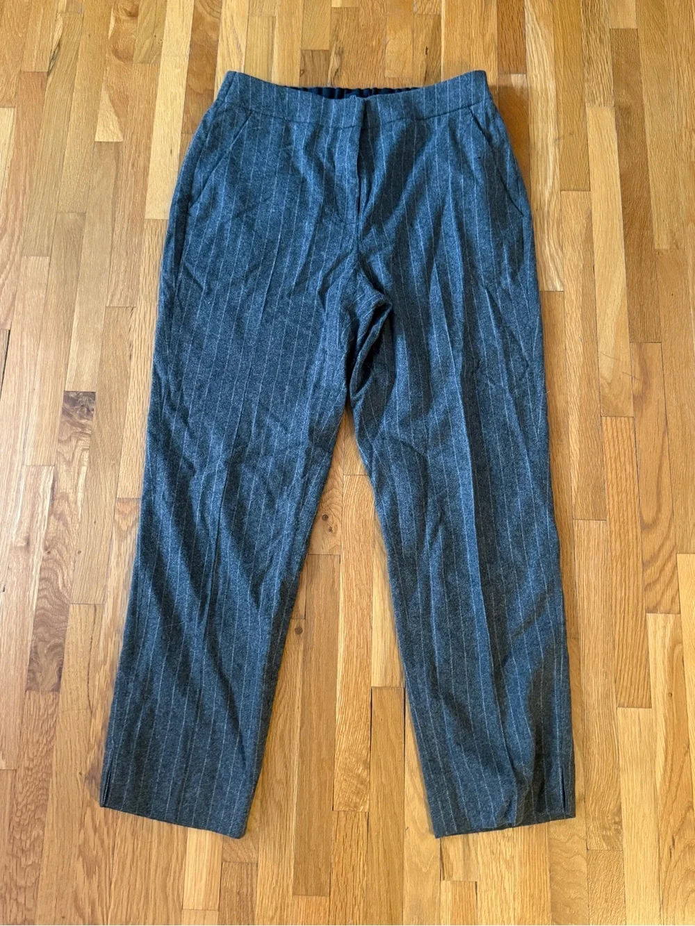 Women’s Gray Pinstripe Dress Pants